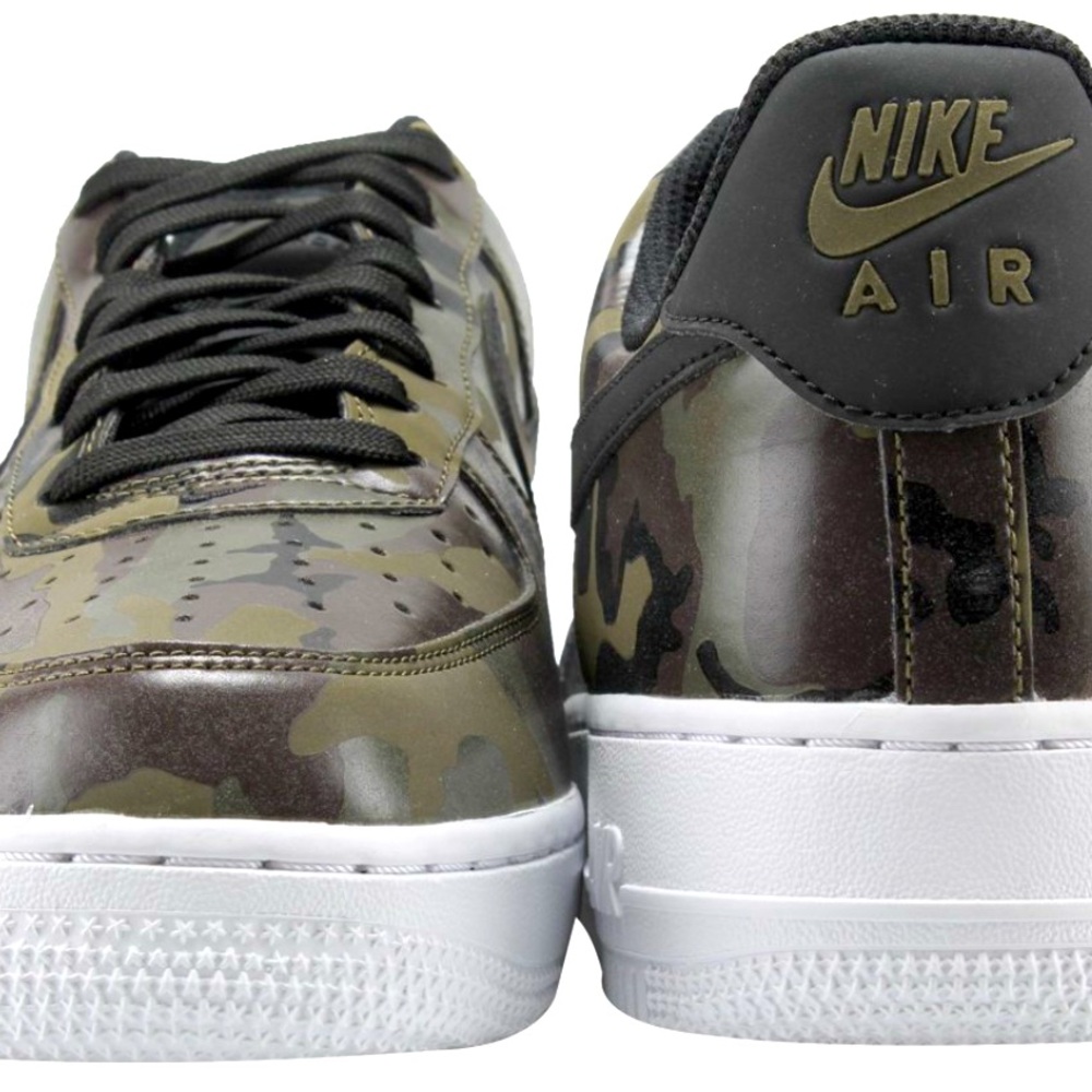 NIKE AIR FORCE 1 LV8 CAMOUFLAGE LOW TOP SNEAKERS WITH WHITE BOTTOM US SIZE 9.5 M - Picture 2 of 15